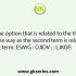 Select the option that is related to the third letter – cluster in the same way as the second letter – cluster is related to the first letter – cluster. LAMEW : HWISS:: TREQI ?