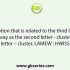 Select the option that is related to the third term in the same was as the second term is related to the first term. EASY: DDNF ∷ MAKE :?