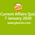 Daily Current Affairs Quiz 8 January 2020