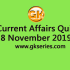 Current Affairs Quiz 7 November 2019