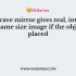 Focal length of plane mirror is
