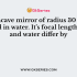 An object at a distance of 30 cm from a concave mirror gets its image at the same point. The focal length of the mirror is