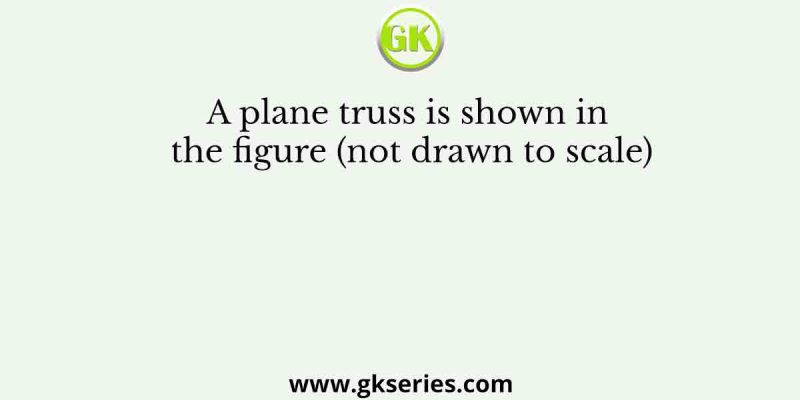 A plane truss is shown in the figure (not drawn to scale)