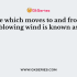 A tree which moves to and fro with blowing wind is known as