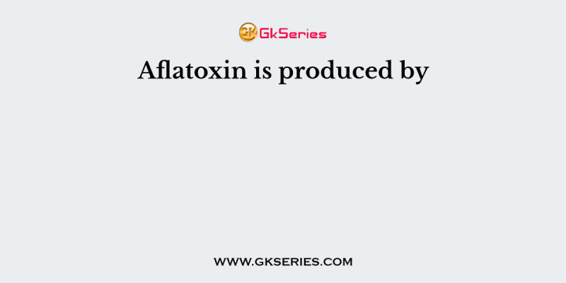 Aflatoxin is produced by