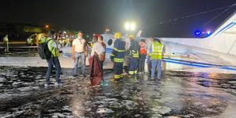 Air ambulance makes belly landing at Mumbai airport