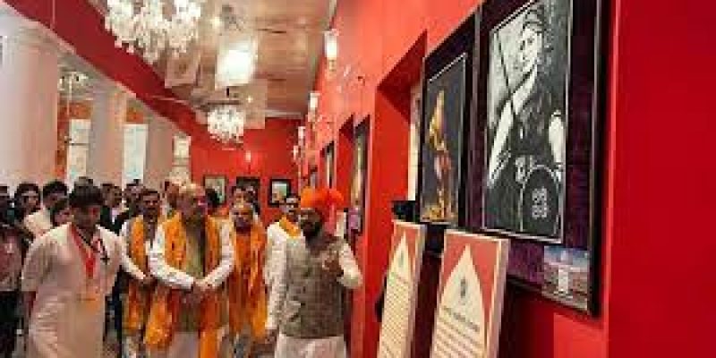 Amit Shah inaugurates ‘Gatha Swaraj Ki’ gallery in Scindia Museum, Gwalior