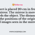 In order to obtain a magnification of, -0.6 (minus 0.6) with a concave mirror, the object must be placed