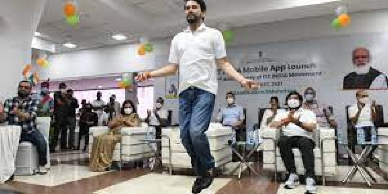 Anurag Thakur launched Fit India Mobile Application