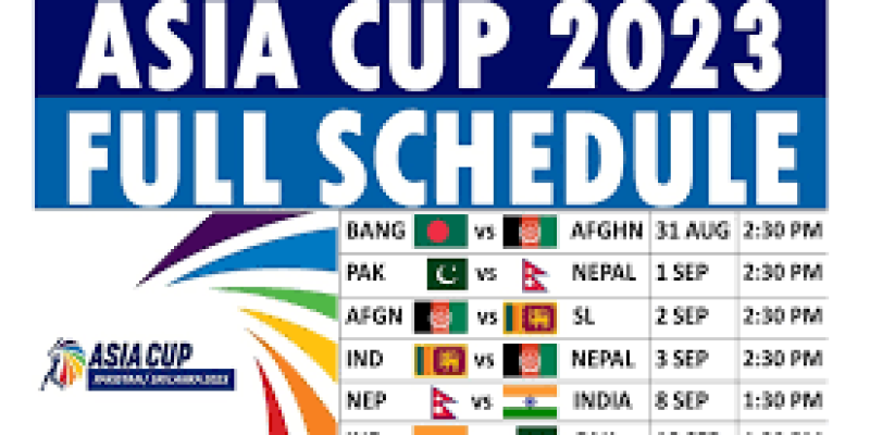 Asia Cup 2023 Schedule, Date, Venue & Teams
