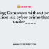 Many Cyber Crimes comes under Indian Penal Code Which one of the following is an example?
