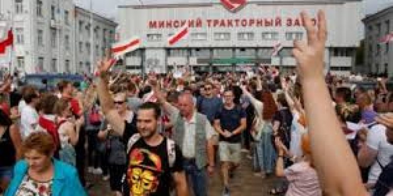 Belarus president Lukashenko is facing the strongest protests