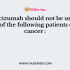Ramucirumab is approved by the FDA in combination with docetaxel in patients with progression after platinum-based chemotherapy in NSCLC. Which of the following is not true regarding ramucirumab in NSCLC