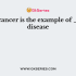 Treatment of cancer is carried out by
