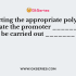 Promoters are generally used after isolation from