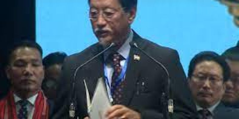 Chief Minister of Nagaland and NDPP leader Neiphiu Rio takes the oath of office