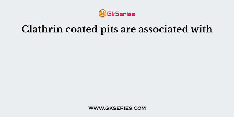 Clathrin coated pits are associated with