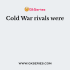 Who was President of USSR when the Cold War began?