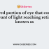 The amount of light entering the human eye is controlled by