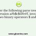 A lexical analyzer uses the following patterns to recognize three tokens T1, T2, and T3 over the alphabet {a,b,c}.