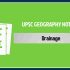Drainage : Geography
