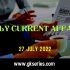 Daily Quiz on Current Affairs by Gkseries – 27 July 2022
