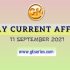 Daily Current Affairs Quiz – 11 September 2021 – Gkseries