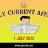 Daily Quiz on Current Affairs by Gkseries – 1 July 2022