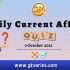 UPSC Daily Current Affairs Quiz 9 October 2021