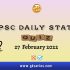 UPSC Daily Current Affairs Quiz: 27 February 2022
