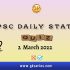 UPSC Daily Current Affairs Quiz: 2 March 2022