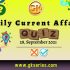 UPSC Daily Static Quiz – 28 September 2021 | Gkseries