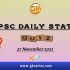 UPSC Daily Current Affairs Quiz – 27 November 2021