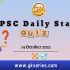 UPSC Daily Current Affairs Quiz – 14 October 2021