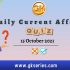 Daily Current Affairs – 15 October 2021 | Gkseries