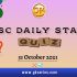 UPSC Daily Current Affairs Quiz – 31 October 2021