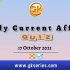 Daily Current Affairs – 17 October 2021 | Gkseries