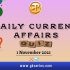 UPSC Daily Current Affairs Quiz – 1 November 2021