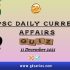 UPSC Daily Static Quiz – 11 December 2021