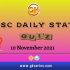 UPSC Daily Current Affairs Quiz – 10 November 2021