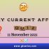 UPSC Daily Current Affairs Quiz – 11 November 2021