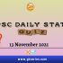 UPSC Daily Current Affairs Quiz – 13 November 2021