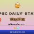 UPSC Daily Current Affairs Quiz – 14 November 2021