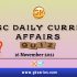 UPSC Daily Static Quiz – 16 November 2021 | Gkseries