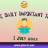 UPSC Daily Static Quiz: 1 July 2022