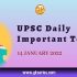 Daily Current Affairs Quiz: 13 January 2022