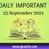 UPSC Daily Current Affairs Quiz 25 September 2021
