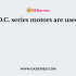 Which D.C. motor will be suitable along with flywheel for intermittent light and heavy loads?