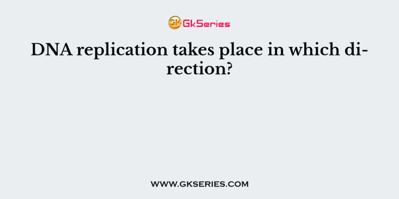 DNA replication takes place in which direction?