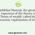 In which book did, Dadabhai Nauroji presents his ‘Drain of wealth theory’